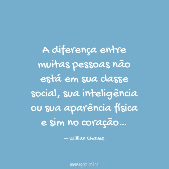 A diferença entre muitas pessoas não está em