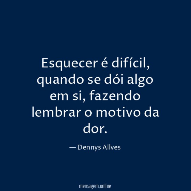 Esquecer é difícil