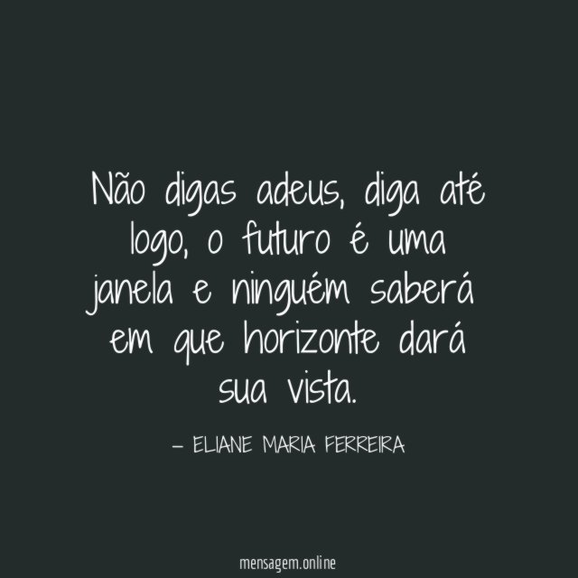 Não digas adeus