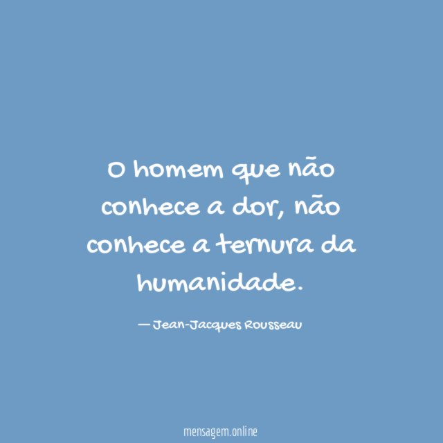 O homem que não conhece a dor