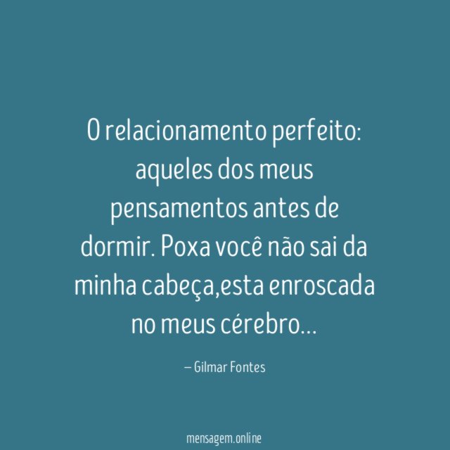 O relacionamento perfeito