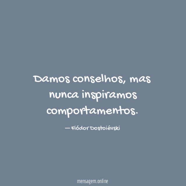 Damos conselhos