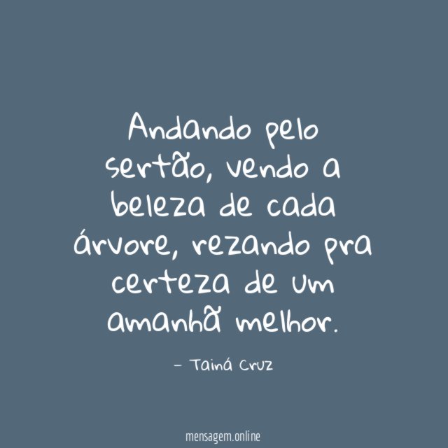 Andando pelo sertão