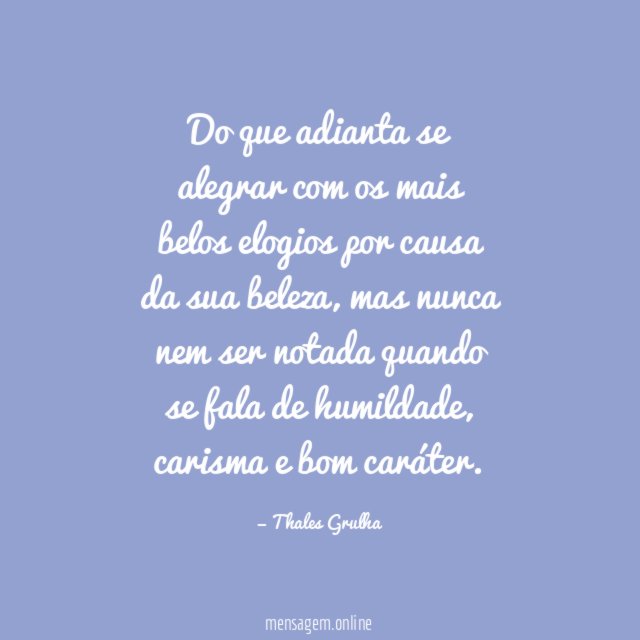 Do que adianta se alegrar com os mais