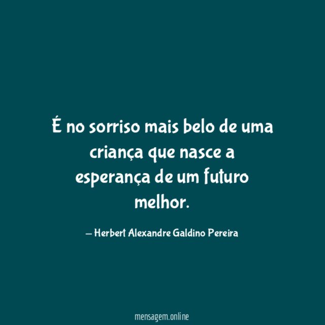 É no sorriso mais belo de uma criança