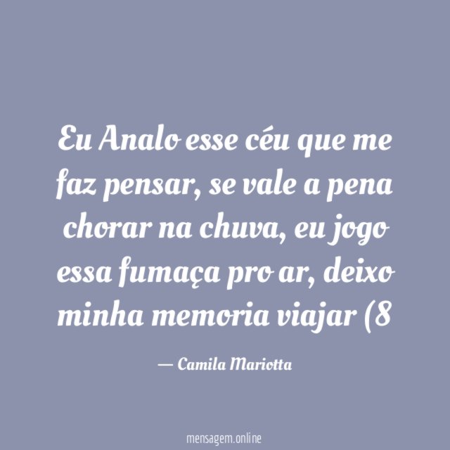 Eu Analo esse céu que me faz pensar