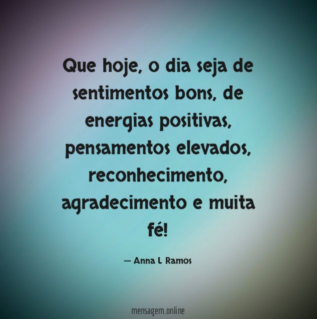 Que hoje