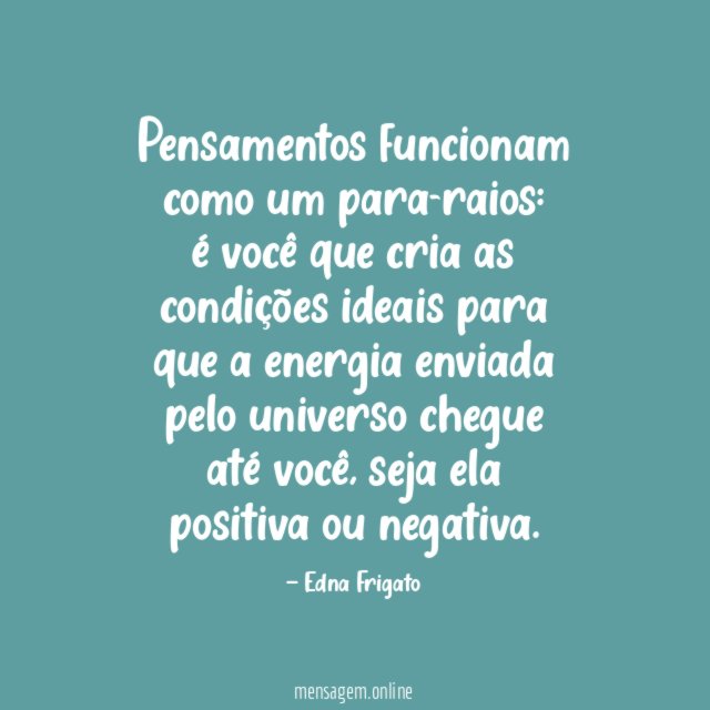 Pensamentos funcionam como um para-raios