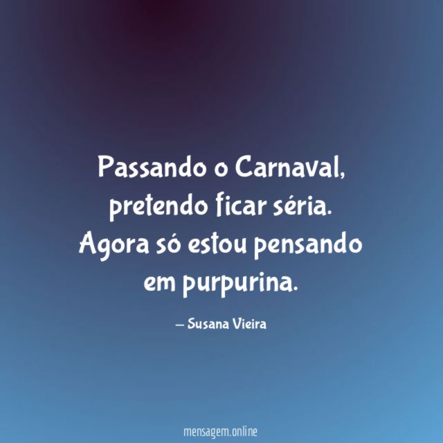 Passando o Carnaval