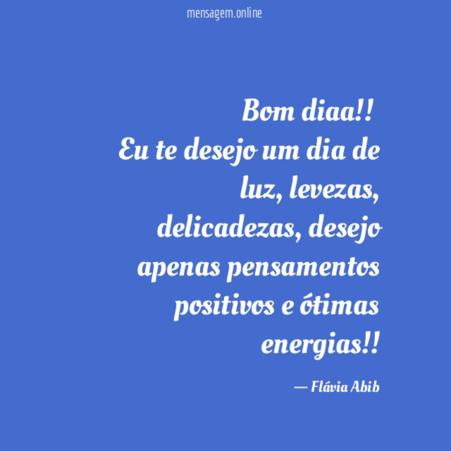Bom diaa!!