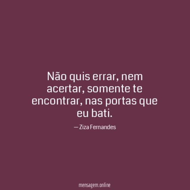 Não quis errar