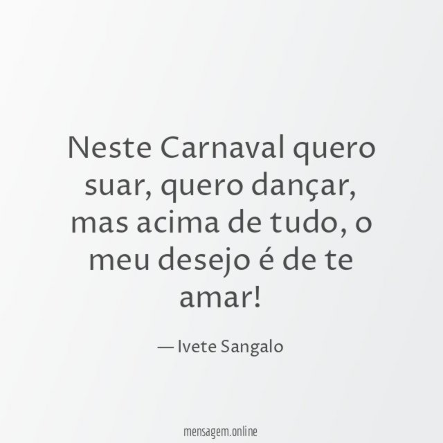 Neste Carnaval quero suar