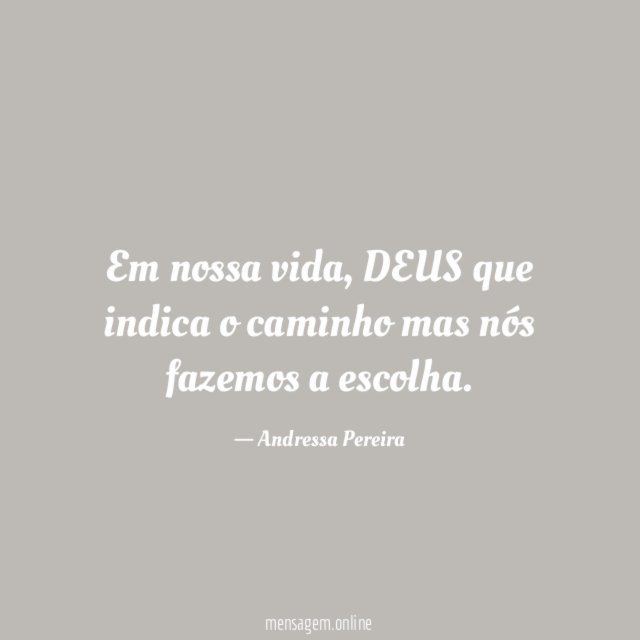 Em nossa vida