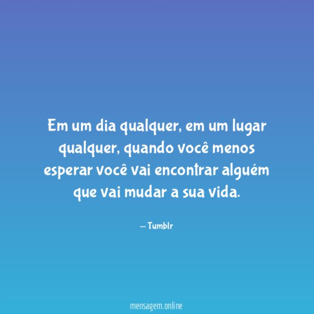 Em um dia qualquer