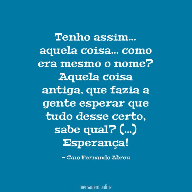 Tenho assim