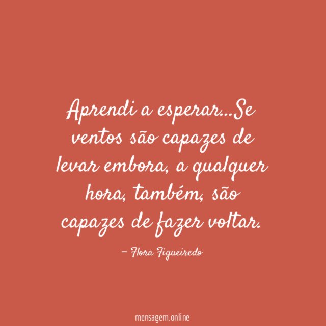 Aprendi a esperar