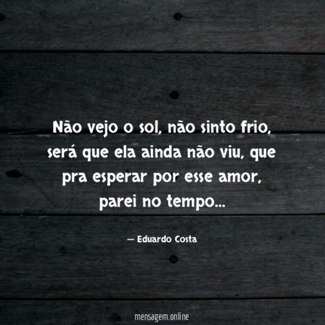 Não vejo o sol