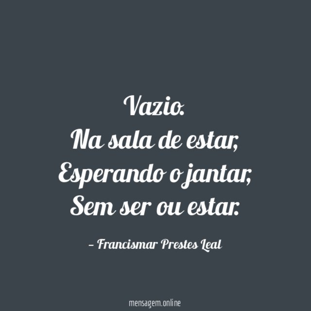 Vazio.