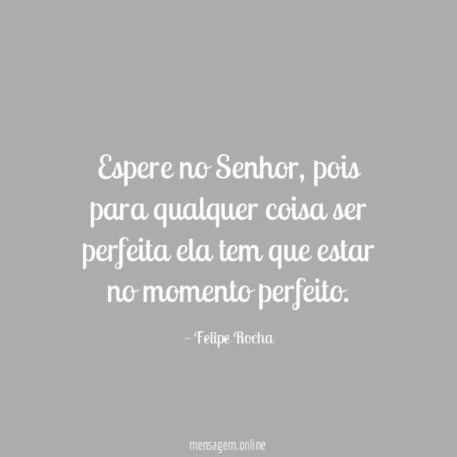 Espere no Senhor