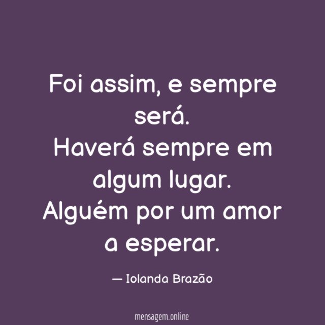 Foi assim