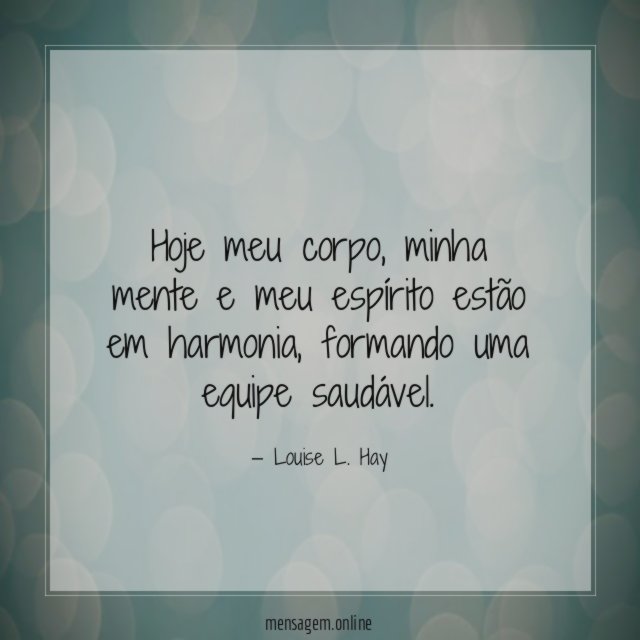 Hoje meu corpo
