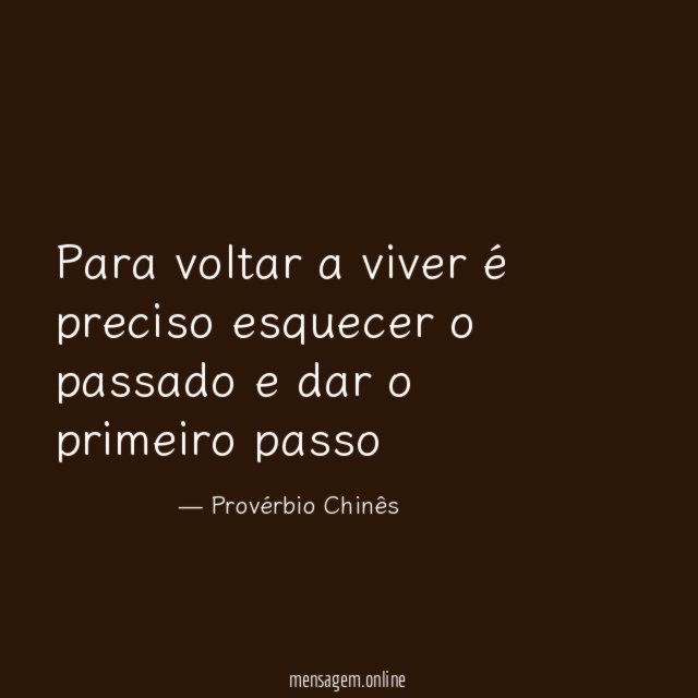 Para voltar a viver é preciso esquecer