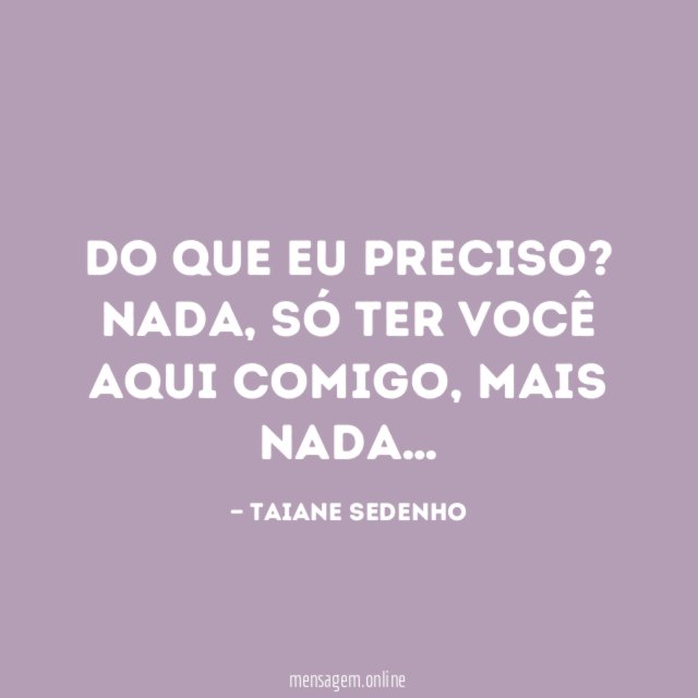 Do que eu preciso