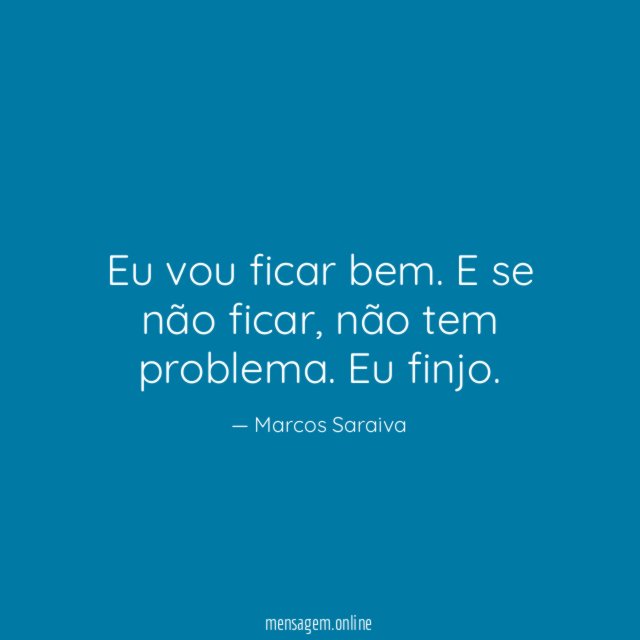 Eu vou ficar bem