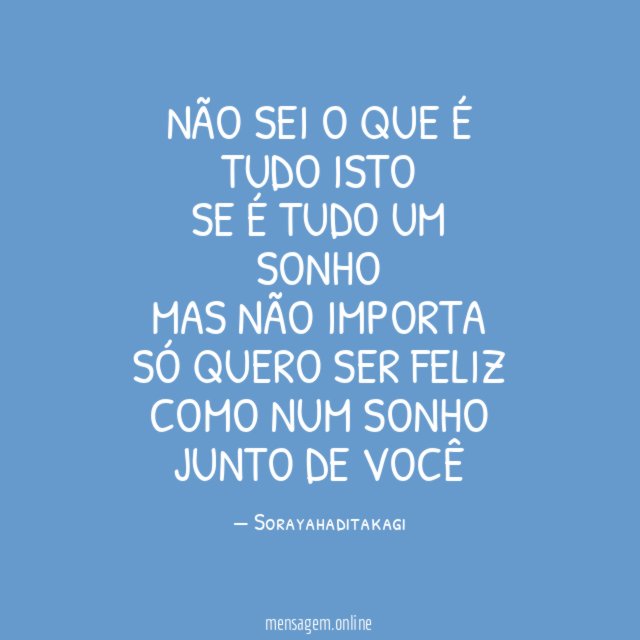 Não sei o que é tudo isto Se é