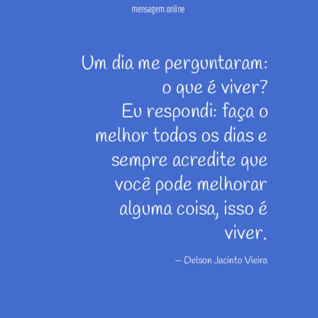 Um dia me perguntaram