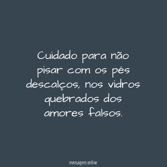 Cuidado para não pisar com os pés descalços