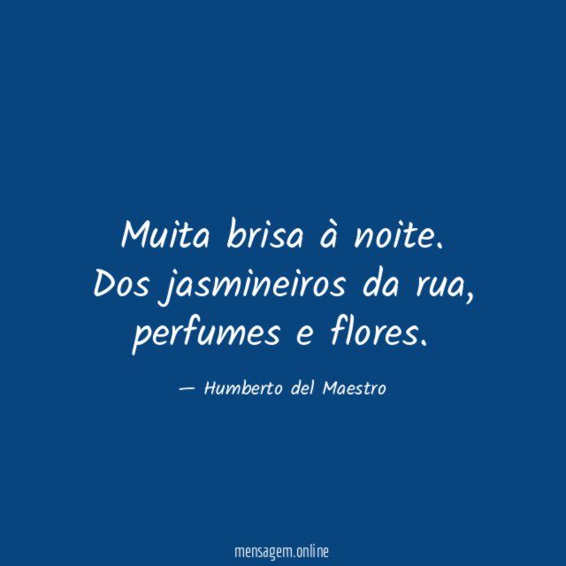 Muita brisa à noite