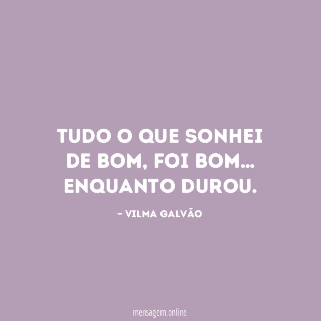 Tudo o que sonhei de bom
