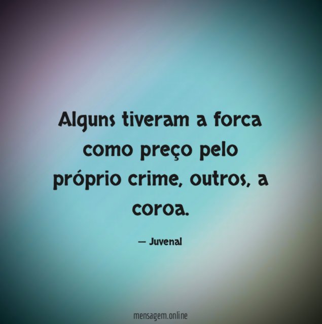 Alguns tiveram a forca como preço pelo próprio crime