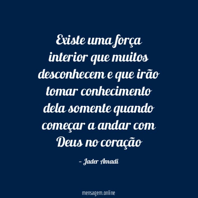 Existe uma força interior que muitos desconhecem
