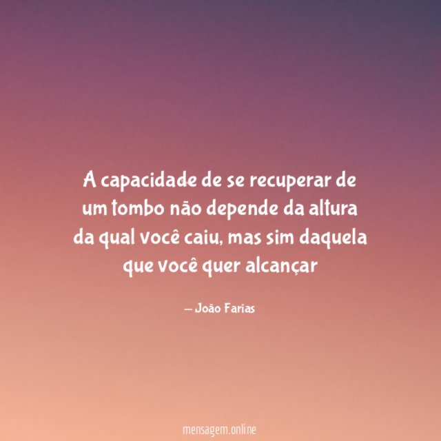 A capacidade de se recuperar de um tombo