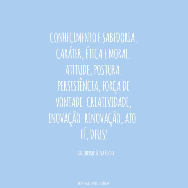 Conhecimento e sabedoria