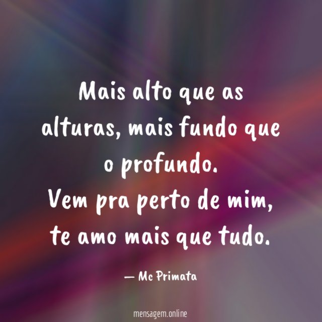 Mais alto que as alturas