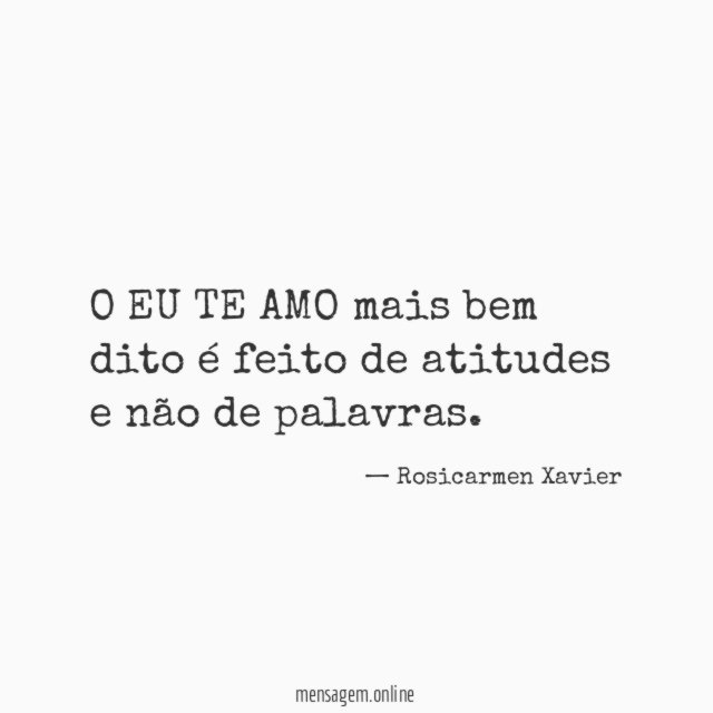 O EU TE AMO mais bem dito é