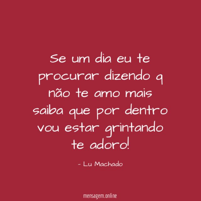 Se um dia eu te procurar dizendo q