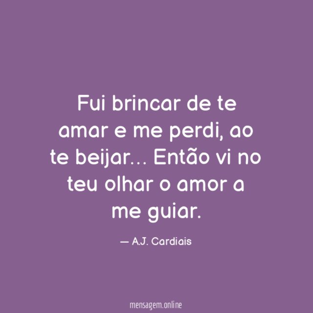 Fui brincar de te amar e me perdi