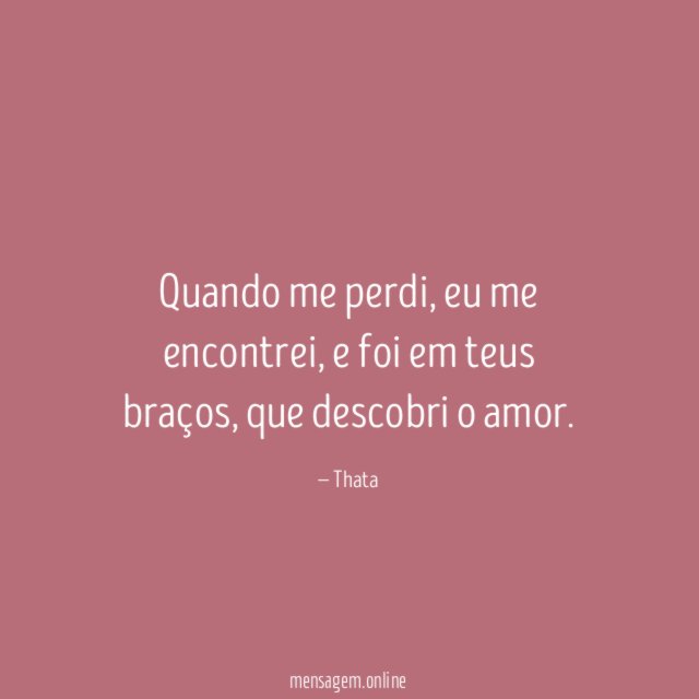 Quando me perdi