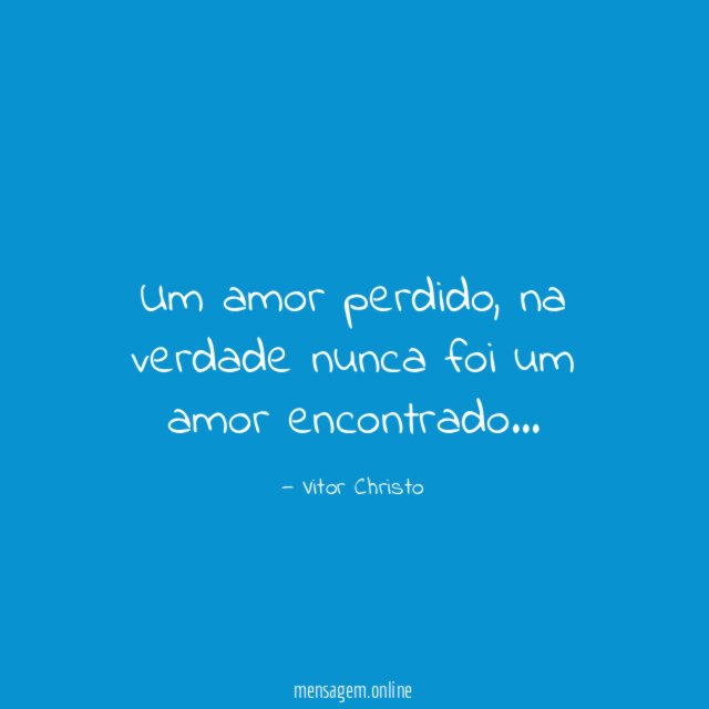 Um amor perdido