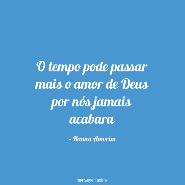 O tempo pode passar mais o amor de