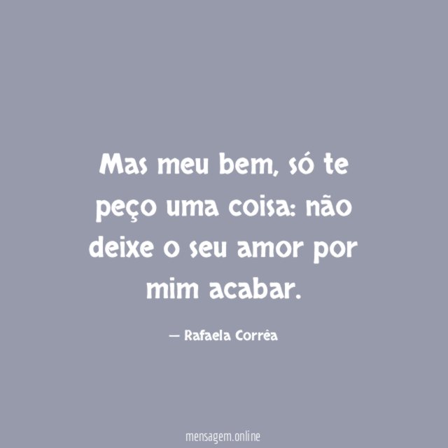 Mas meu bem