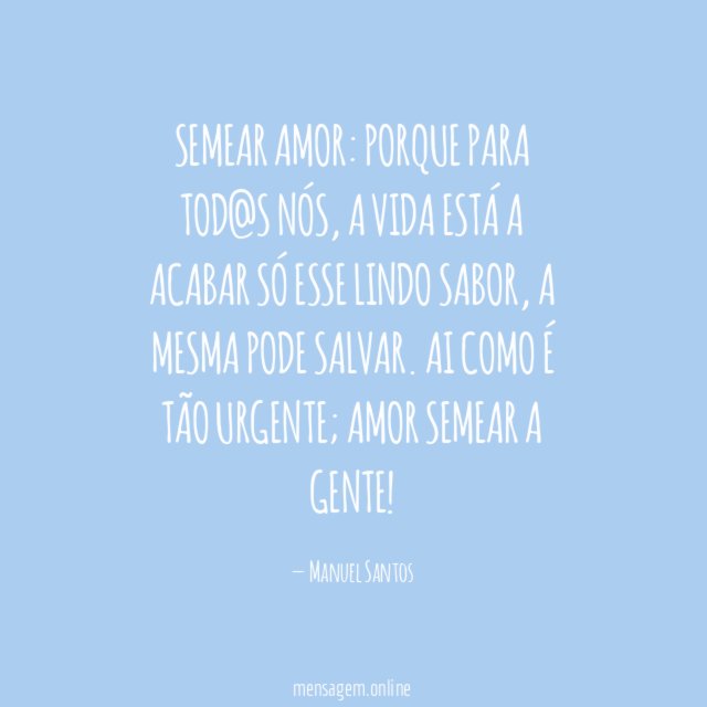 SEMEAR AMOR: