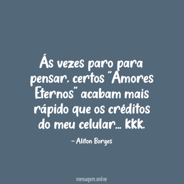 Ás vezes paro para pensar