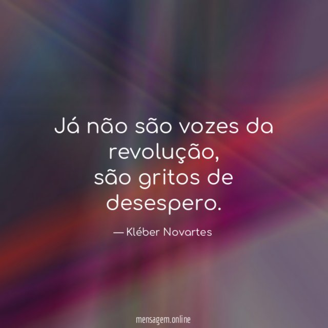 Já não são vozes da revolução
