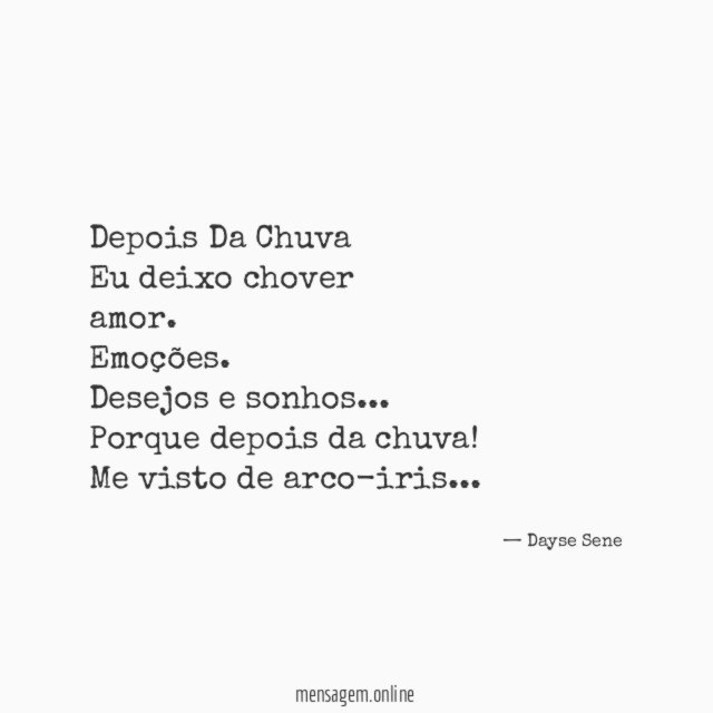Depois Da Chuva
