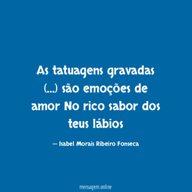 As tatuagens gravadas (